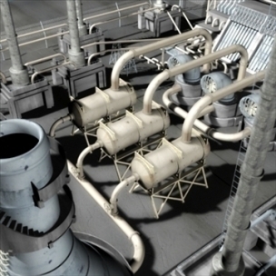 Industrial Factory Refinery3D Model