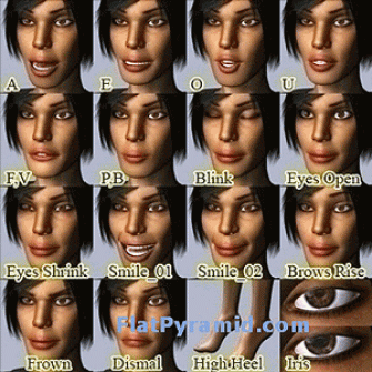 Facial Animation of 3d Female model